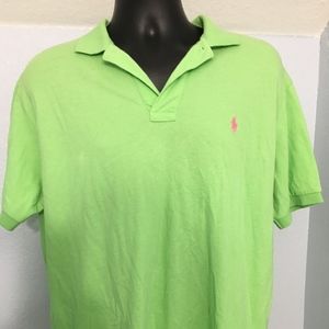 Polo Ralph Lauren Neon/Pink LG Mesh Polo